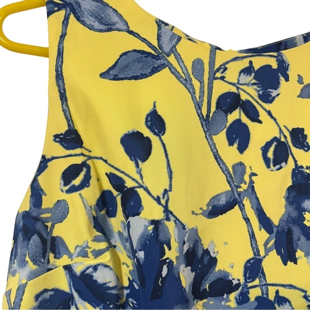 ALYX 14 Women's blue &‎ yellow summer sleeveless floral dress